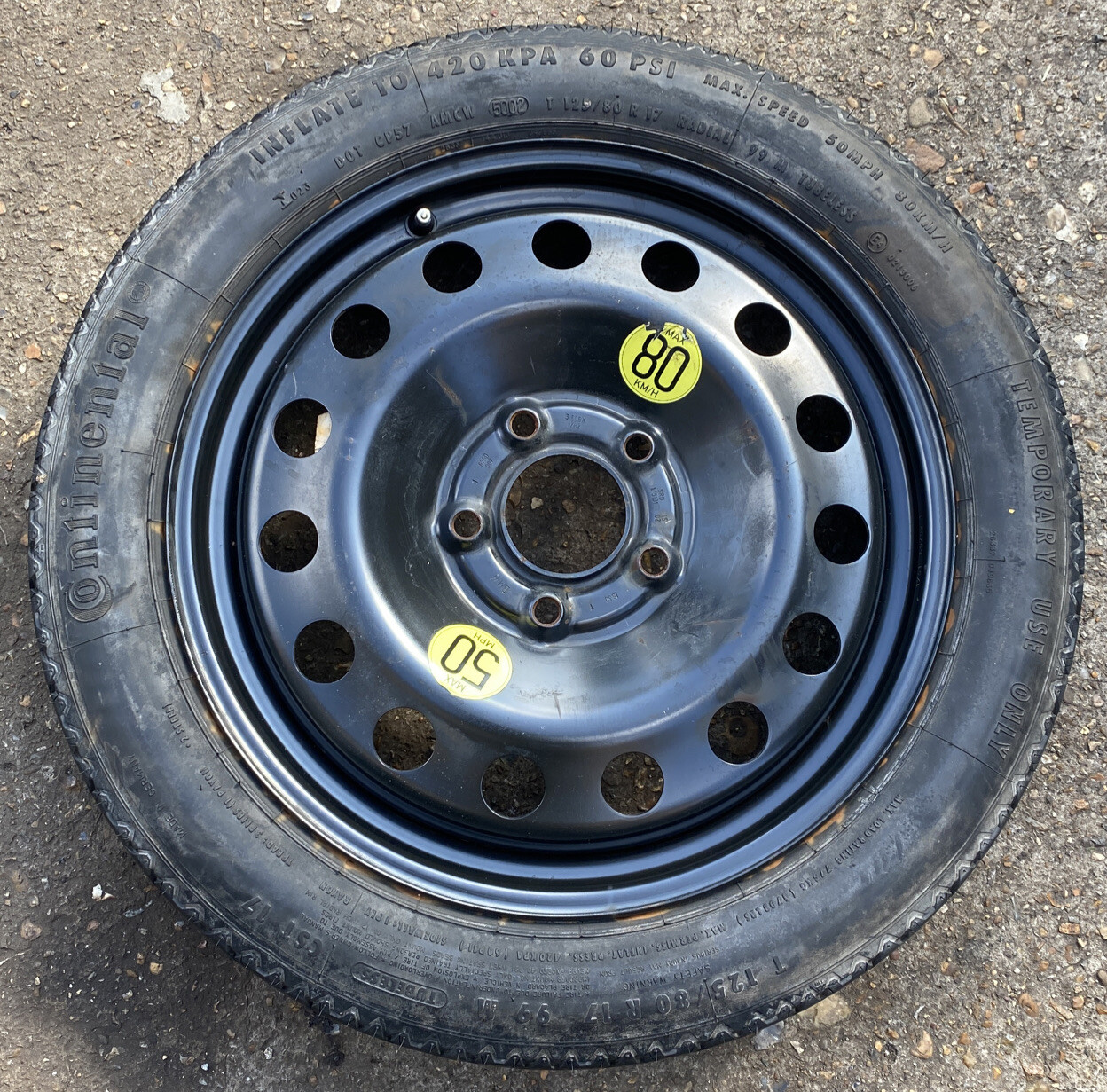 BMW 1 3 5 SERIES E46 M3 330D 330i E87 E90 E60 17" SPACE SAVER SPARE ...
