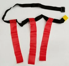 New Flag Football Triple Flag Set (12 Belts w/ Flags) Red, Royal, Green, Yellow