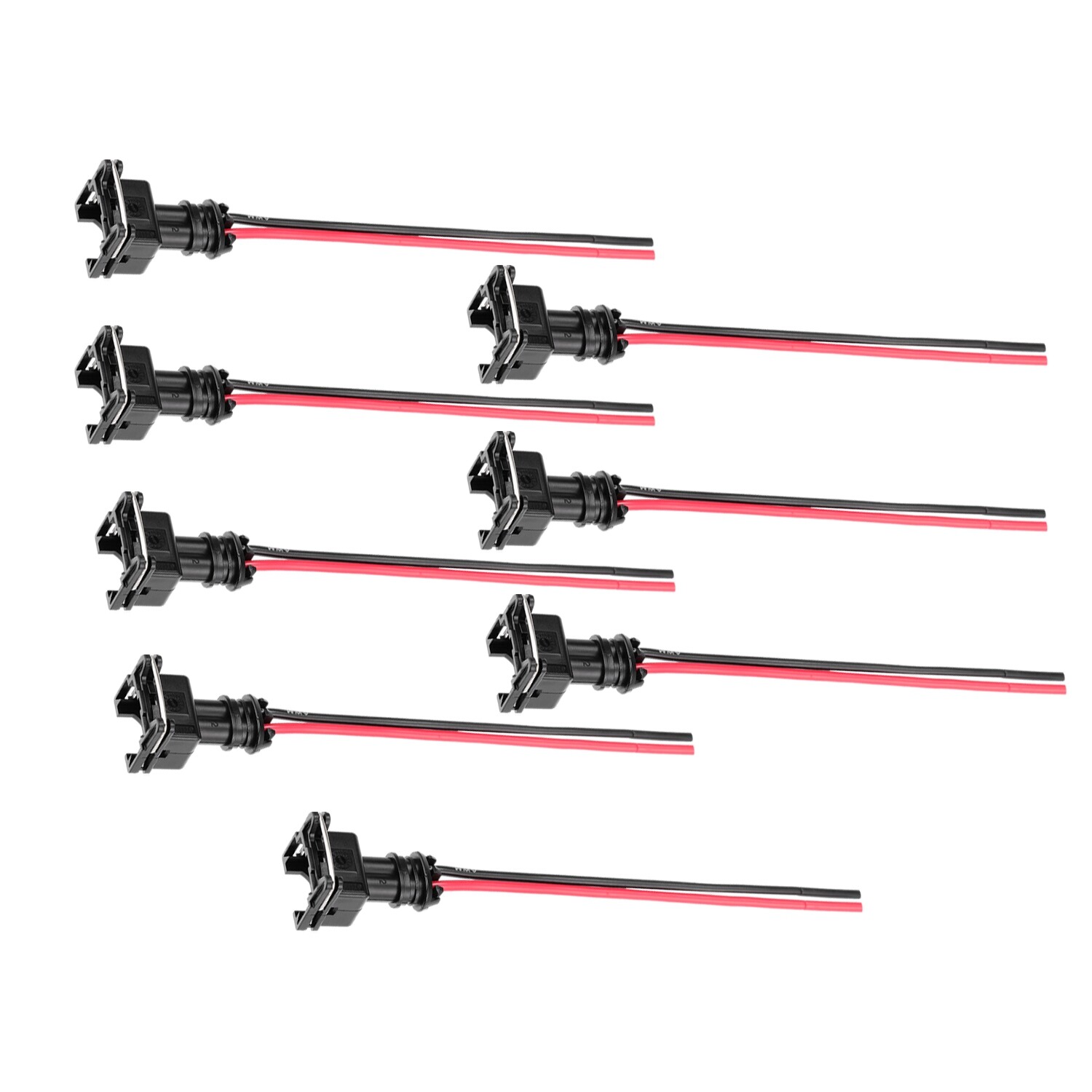 Set 6 EV1 Fuel Injector Pigtails Clips Connectors Plugs fit Siemens Deka Bosch eBay