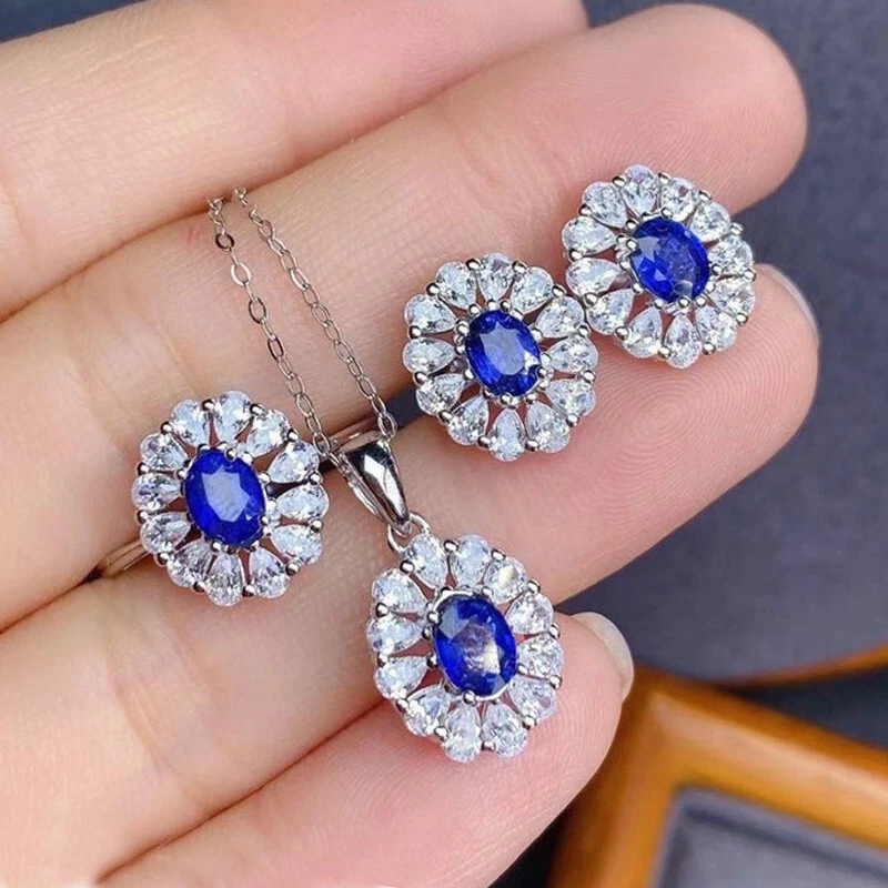 Blue topaz hotsell jewelry set