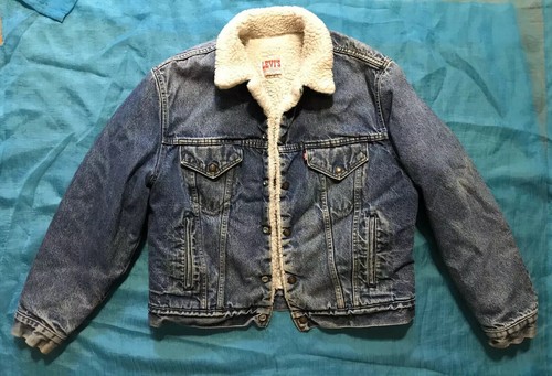 Vintage Levis Denim Sherpa Lined 44R Mens Jacket San Francisco Trucker |  eBay