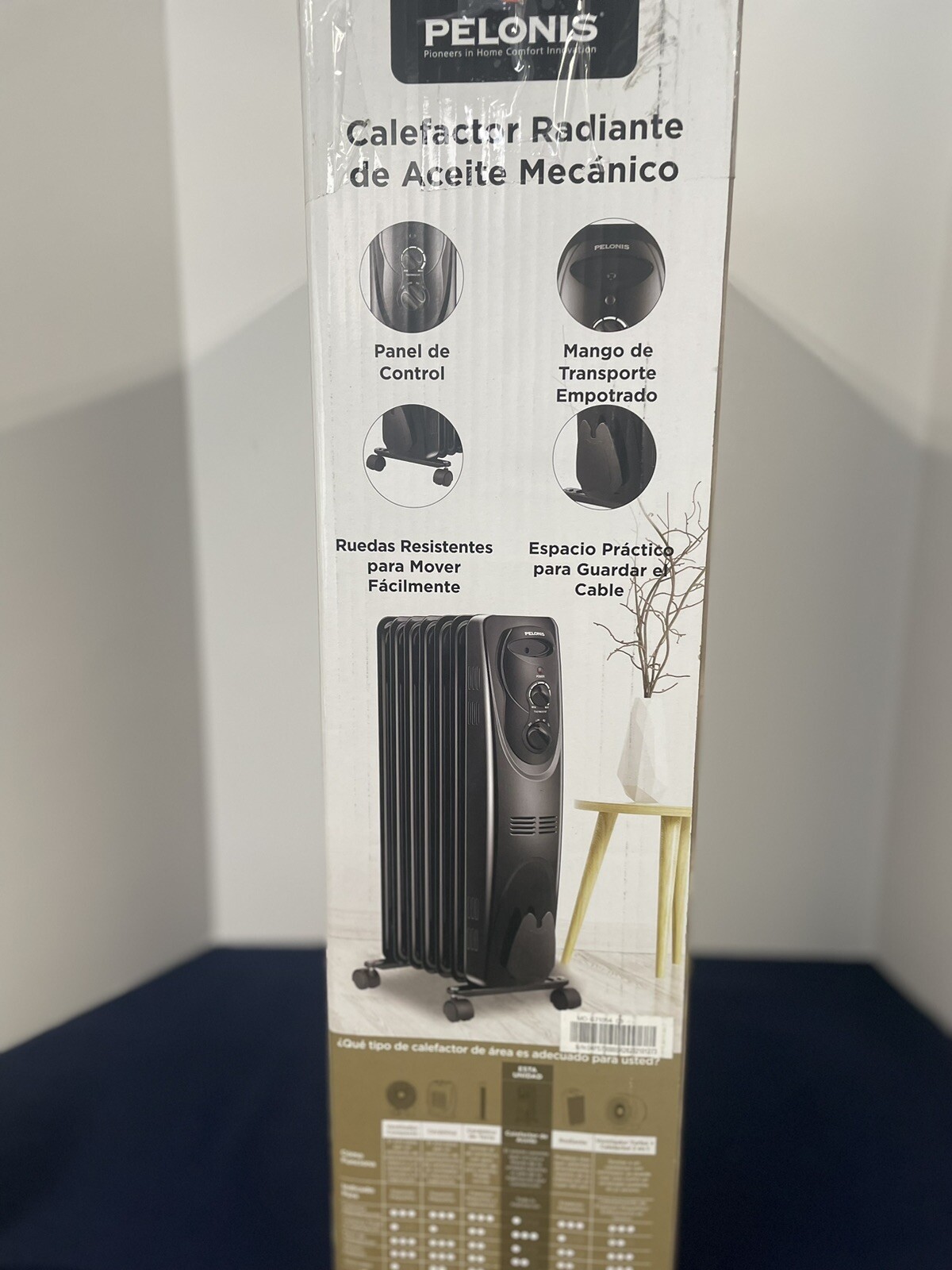 Pelonis 1500W Electric Oil Filled Radiator Space Heater Black PHO15A2AGB |  eBay