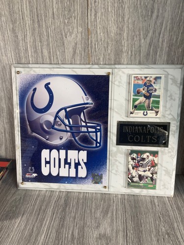 Indianapolis Colts Photo File 2000 Wall Plaque Peyton Manning James 15" x 12" - Picture 13 of 18