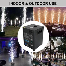 600W Electronic Cold Spark Firework Machine DMX Stage Effect Event Low Noise,