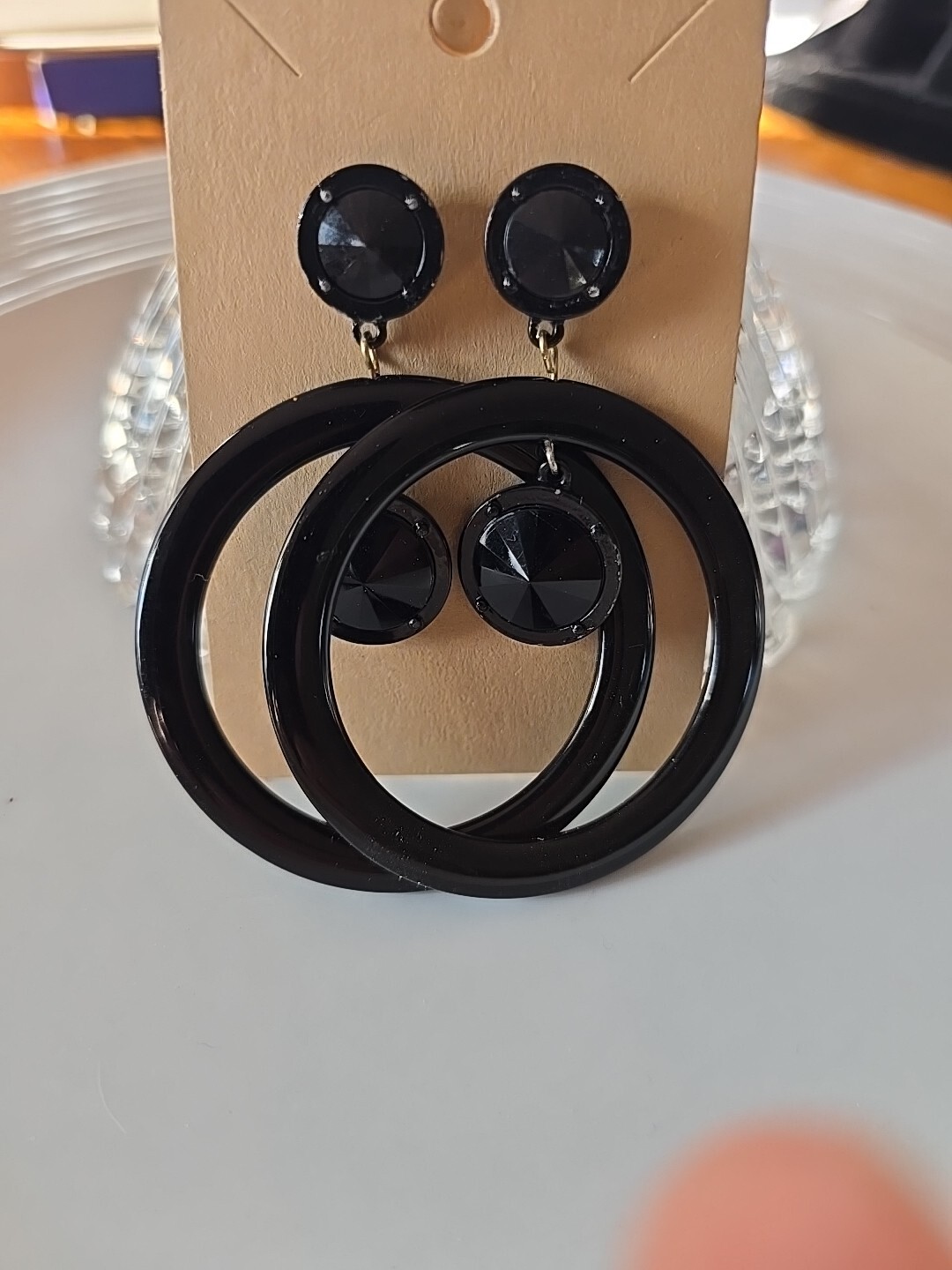 Black Elegant Stud Earrings for Women - Timeless Matte Finish Accessories for Everyday Wear or Special Occasions