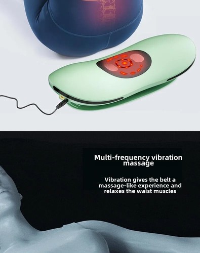 Masajeador Eléctrico de Tracción Lumbar Ajustable Vibración Cintura Columna Soporte Espalda - Imagen 16 de 25