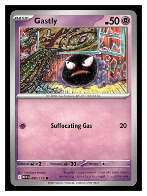 Pokemon Gastly 092/165 Scarlet & Violet 151 | eBay