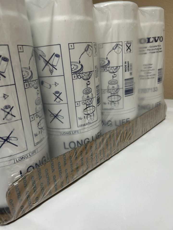 Filtro de aceite Volvo 21707133 nuevo juego de 8 Foto 4 de 4