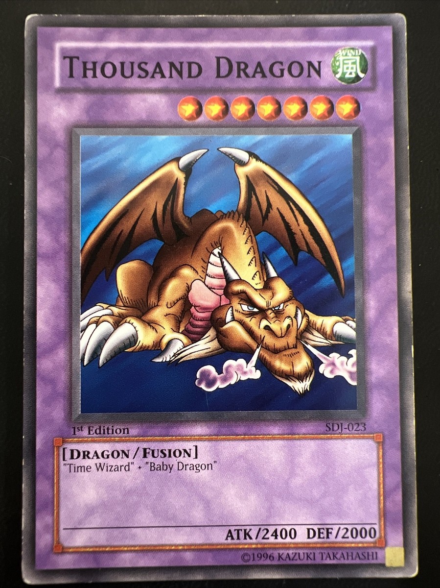 【希少】早いもの勝ちTEN THOUSAND DRAGON #JP000 Yu-Gi-Oh! TCG Thousand Dragon Starter Deck Joey SDJ-023 1st