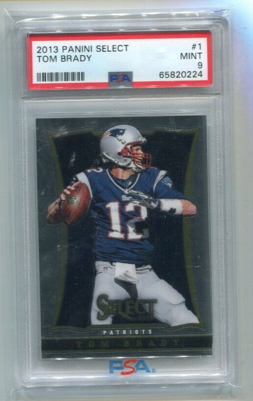 2013 Panini Select - TOM BRADY - 1st Select Card #1 - NEW ENGLAND PATRIOTS PSA 9