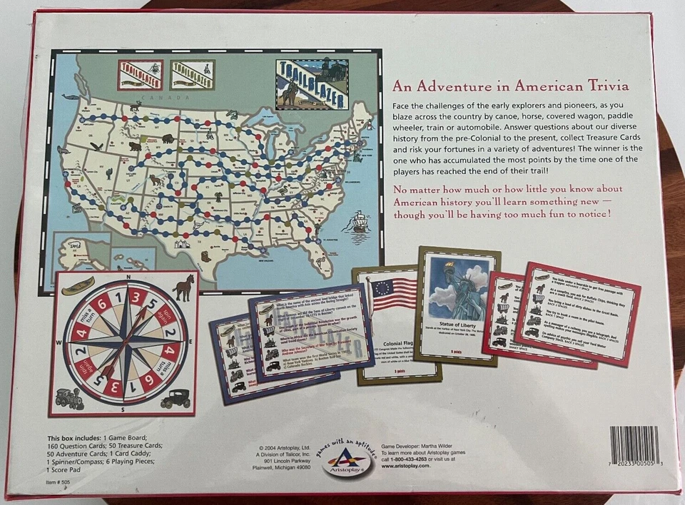Настольная игра TRABLAZER Fun to Learn American History в заводской упаковке США - Изображение 2 из 4