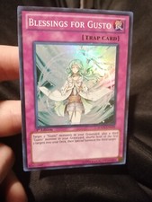 Yugioh Blessings For Gusto HA05-EN059 Super Rare 1st Edition American Exc