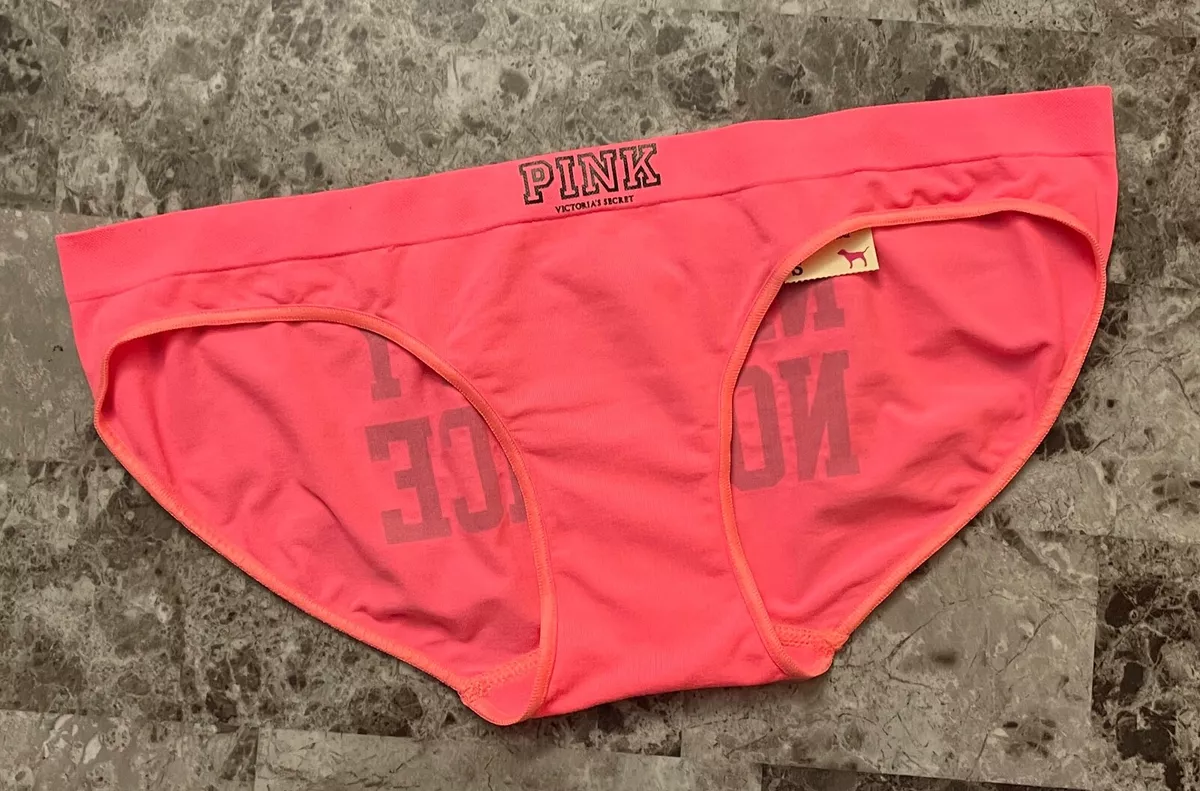 NWT VICTORIA'S SECRET PINK S NAUGHTY NICE SEAMLESS RARE VINTAGE BIKINI  PANTIES