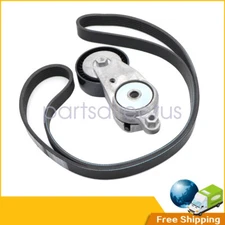 Engine Accessory Drive Belt Tensioner+Belt fit Toyota Camry 2012-2017 /Scion TC