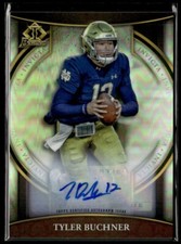 2022 Bowman Universtiy Chrome Invicta Tyler Buchner RC Auto 47/99 Notre Dame