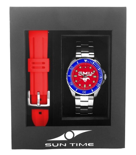 Sun Time Men's Licensed Collegiate Contender Watch Gift Set (Pick Your Team) - Picture 164 of 210