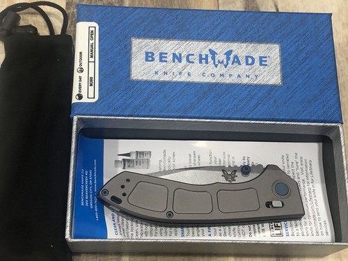 Outdoor Benchmade Ball Bearing Drop Point Folding Pocket Knife - Picture 2 of 17