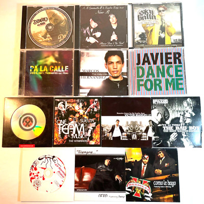 13 LATIN HIP-HOP SINGLES (CD) Spanish, Latino Hip-Hop, Rap, Gangsta, R&B