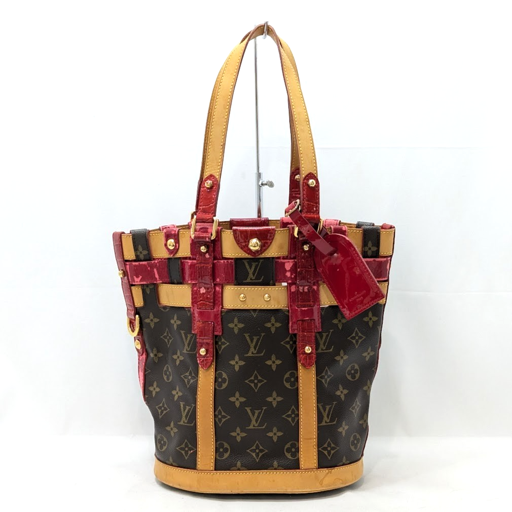 LOUIS VUITTON Monogram Neo Bucket Handbag Ruby Brown M95613 AR4067