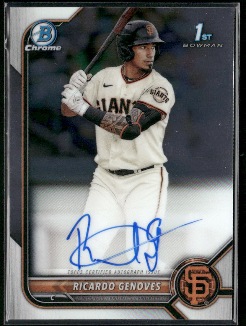 2022 Bowman #CPA-RGV Ricardo Genoves Chrome Prospects Autographs