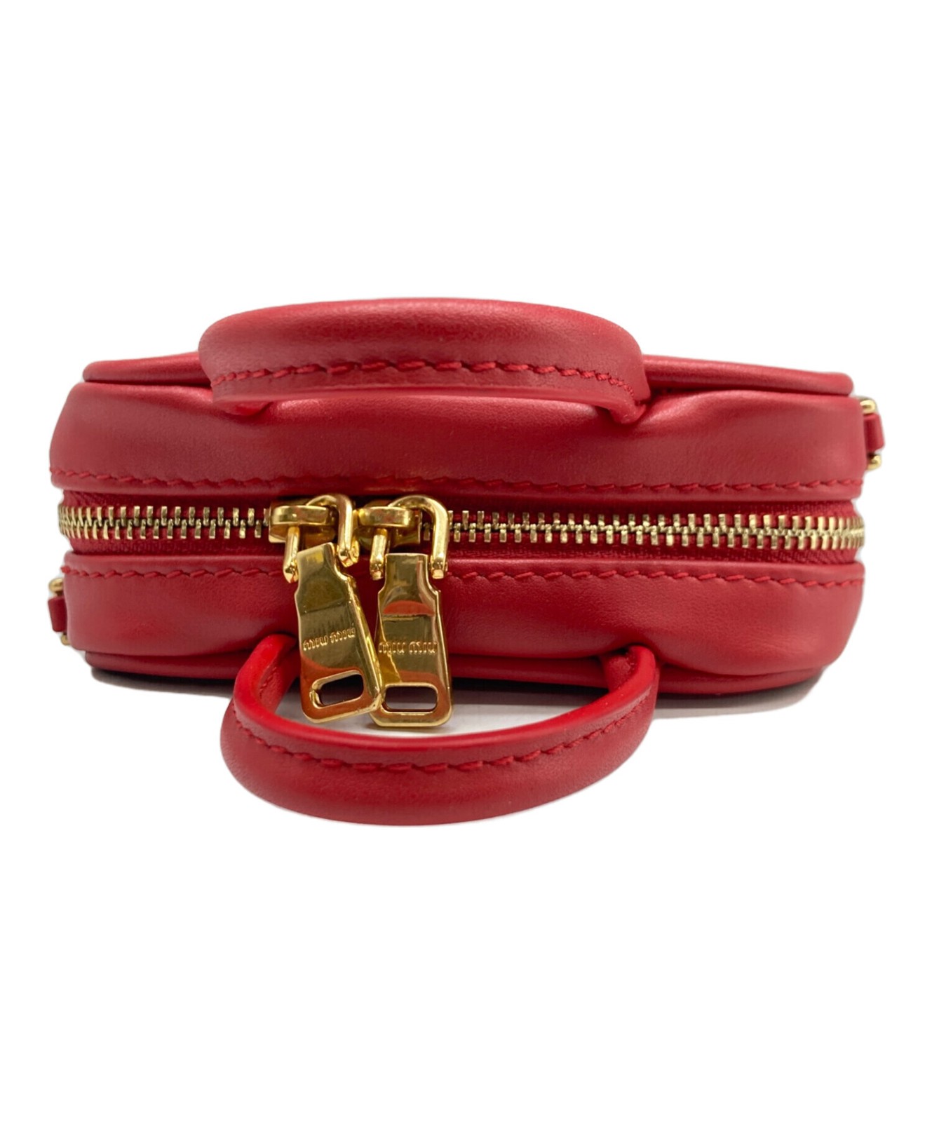 MIU MIU Microbag Boo Leather Red Authentic From Japan — image 6