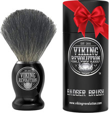 Badger Hair Shaving Brush- Shave Brush for Wet Shave Using Shaving Cream Soap-