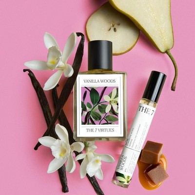 The 7 Virtues NIB 100%Authentic Vanilla Woods Eau de Parfum 2 Sizes are optional