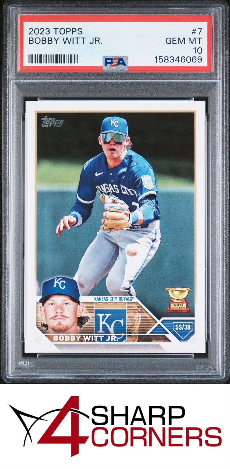 2023 TOPPS ALL-STAR ROOKIE #7 BOBBY WITT JR. ROYALS PSA 10