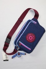 Kipling Tarry Waist Belt Bag Navy  Pink Sling KIAoG3 Tarry Mod Monkey Blue