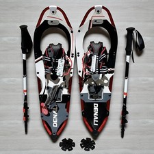 Denali Pro Snowshoes 9x30 Winter Hiking Kit w/ Poles  Bag   250 lb