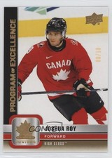2023 Team Canada Juniors Program of Excellence High Gloss 9/10 Joshua Roy l3q