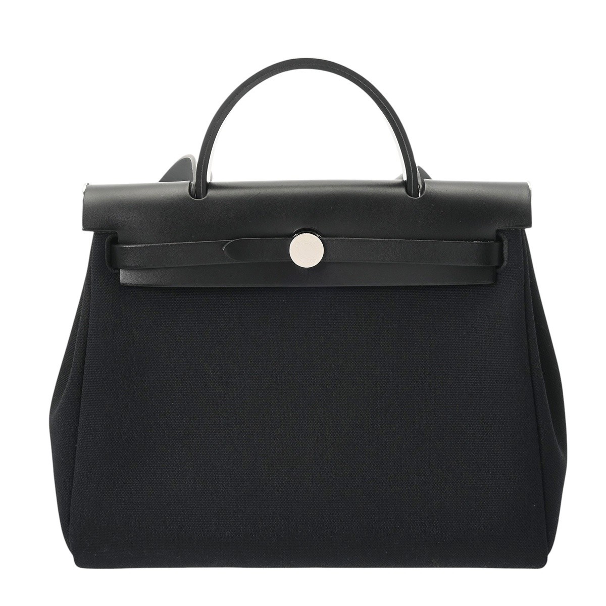 HERMES Herbag Zip PM black Women 2WAY bag WStamp (around 2024)