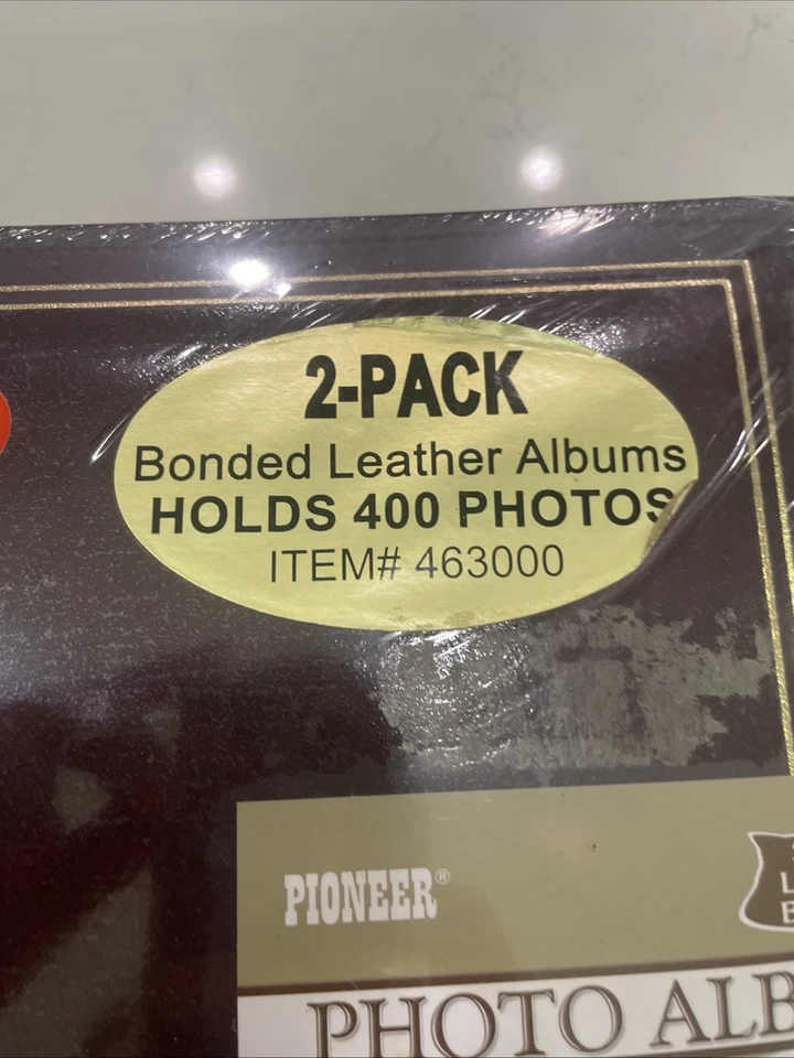 В заводской упаковке Pioneer 2-Pack скрепленный кожаный фотоальбомы держит 400 (4 x 6) #463000 - Изображение 3 из 4