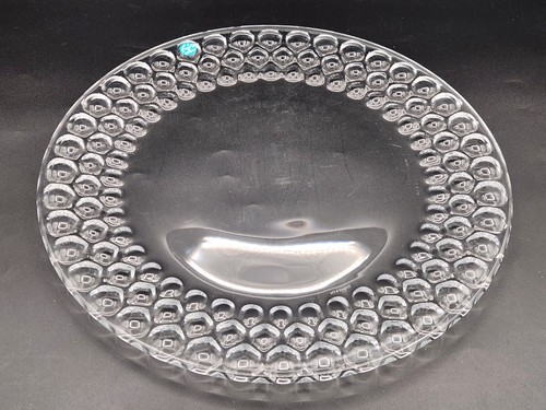 Tiffany & Co Large Round Honeycomb Crystal Cake Torte Plate Charger Platter 12½" - Picture 6 of 11