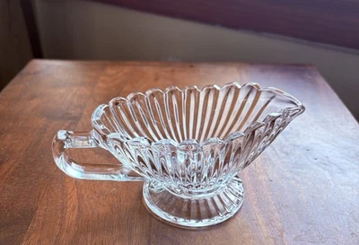 Mikasa Crystal *Royal Suite* Gravy/Sauce Boat 7.5"L x 4"W x 2.75"H - Image 1 of 4