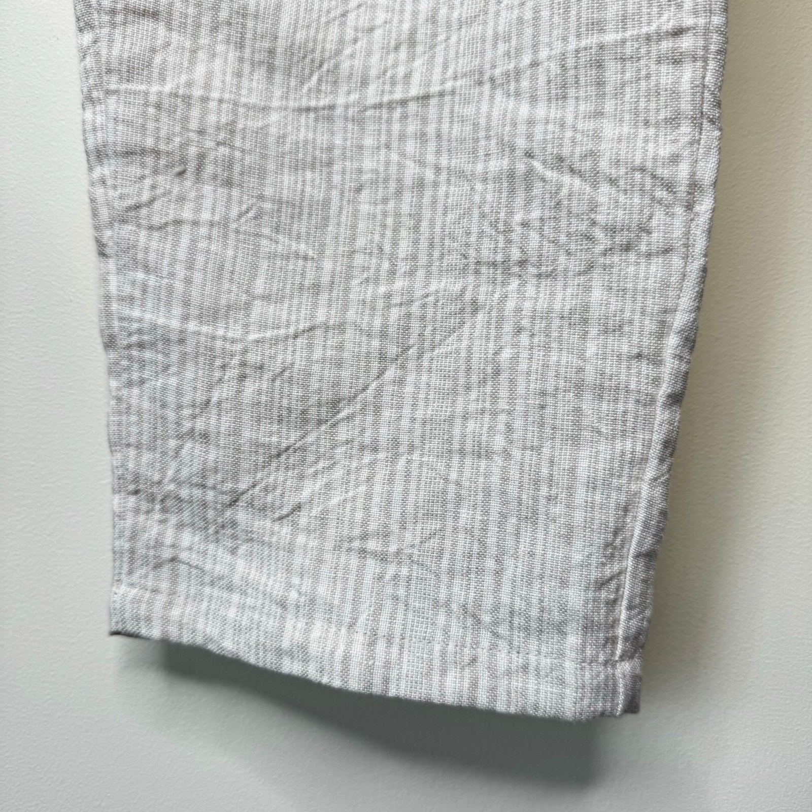 MOSKIDDOS 100percent Linen Pull On Front Pleated Relaxed Fit Pants Size 1 S/M image 5