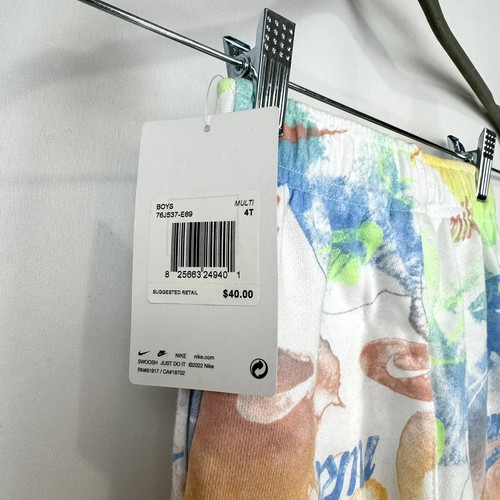 NIKE NWT TODDLER KIDS SZ 4T SUMMER DAZE JOGGER SWEATPANTS Pastel Multicolored - Picture 5 of 10