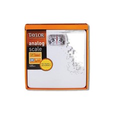 Taylor 300 lb Analog Bathroom Scale White 20005014T