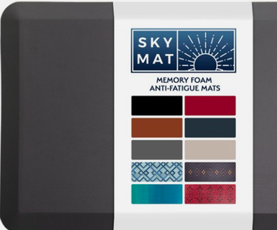 #ad Sky Solutions Anti Fatigue Floor Mat 3 4quot; Thick Standing Rug 20 x 39quot; Gray $24.59