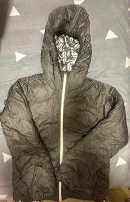 Helly Hansen Reversible Puffer Jacket Black Floral Lining Hooded