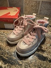 Billy Footwear Girls Rose Gold Unicorn Classic Lace Hightops size 10 Med