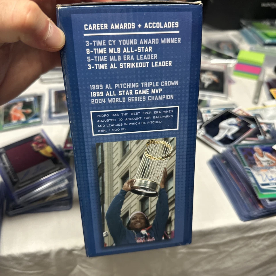 Novo na caixa Pedro Martinez 1999 All Star Game 15º aniversário Bobble Head - Imagem 4 de 4