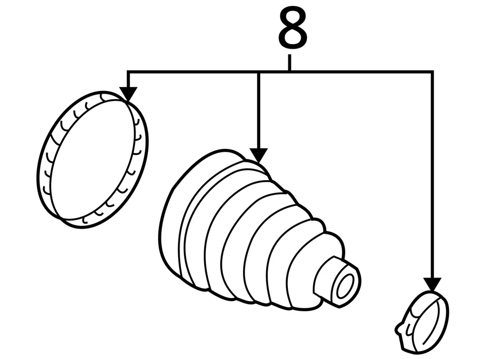 KIT DE ARRANQUE PARA SATURN L200 L300 2000-2003 FRT WHL DRV SHF T 22692049 - NUEVO OEM Foto 4 de 4
