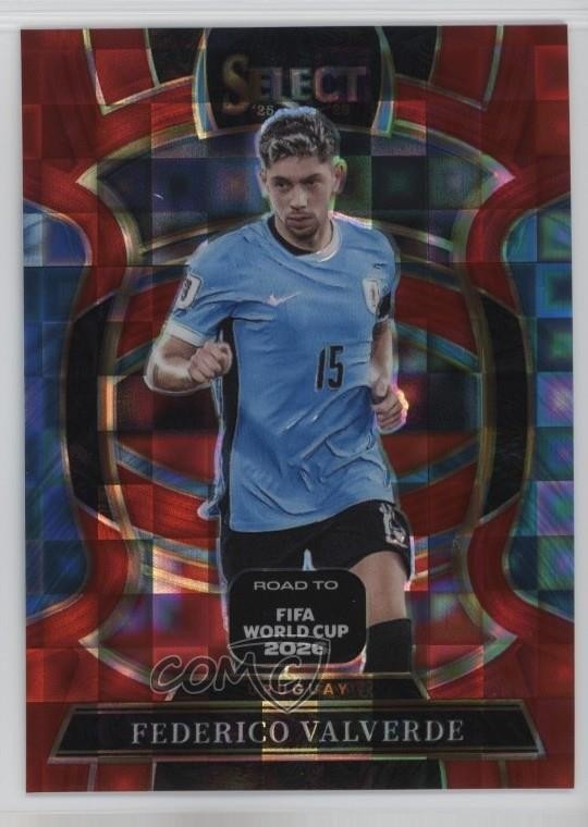 2025 Select Road to FIFA World Cup Red Pandora Prizm Federico Valverde #16 0kb5