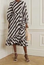 Zimmermann Lulu Stripe Cotton Midi Dress - size 3 GENUINE SAMPLE