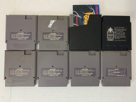 NES Game Lot Rad Racer, Black Manta, Bayou Billy, Faxanadu, Vindicators Lot Of 8