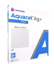 ConvaTec Aquacel Extra Ag wound dressing 15 x 15 cm 5 pcs