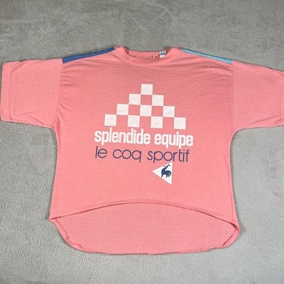Vintage Le Coq Sportif Splendide Equipe T-Shirt Men's Large Relaxed Fit Cropped