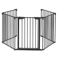 120 Inches Wide Configurable Baby Gate Fireplace Safety Fence Adjustable 5-Panel