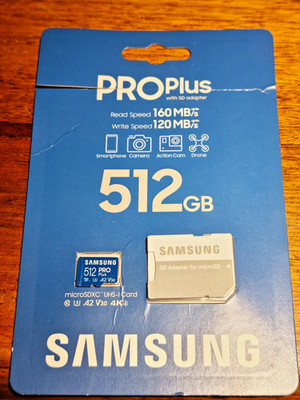 512GB Samsung PRO Plus microSD Karte mit Adapter 512 GB A2 UHS-3